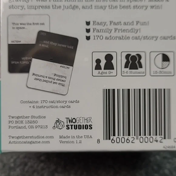 NWOT ACTION CATS PARTY GAME FOR HUMANS - Picture 3 of 5